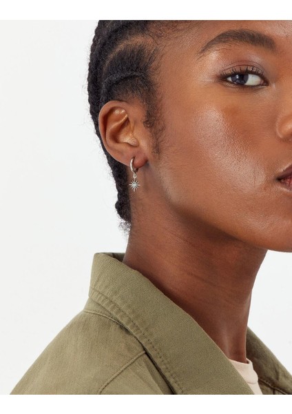 Z Serisi Platin Kaplama Opal Yıldız Küpe modelleri