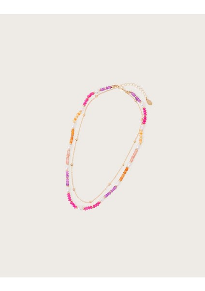 Katmanlı Inci ve Taş Kolye modelleri