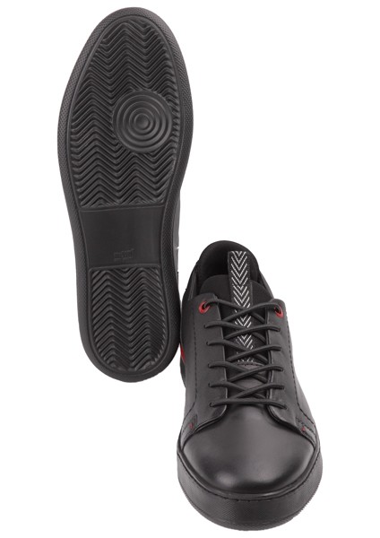 15303 Siyah Sneaker Deri Ayakkabı fırsatları