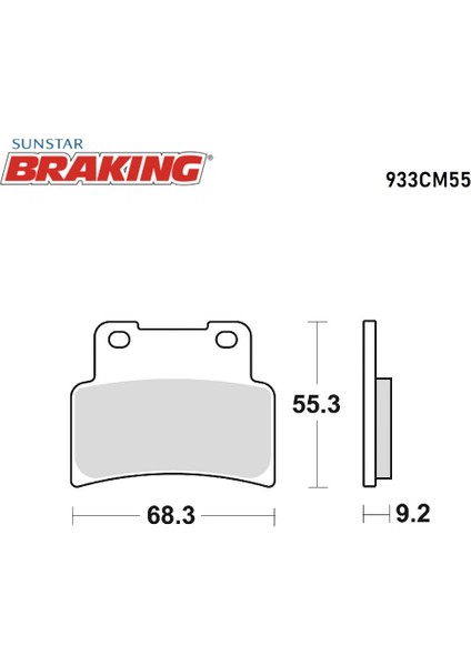 Sinterli Ön Fren Balatası / Yamaha / MT-125 / 125CC / Ön / 2015-2016-2017-2018-2019-2020