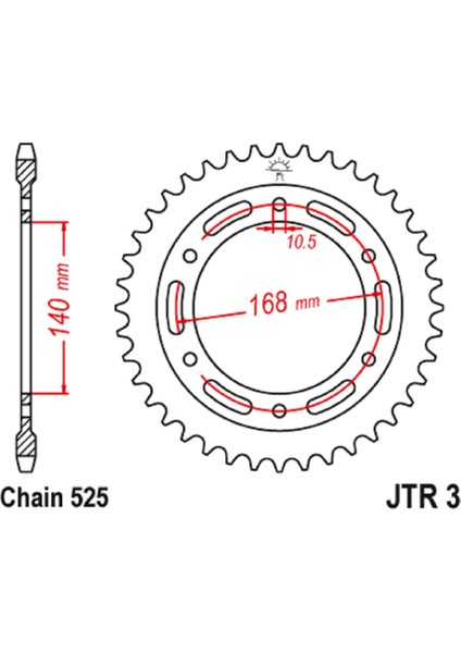 Arka Dişli / Bmw / F 700 Gs / 700CC / (Dişli Sayısı : Orijinal-1) (Arka (Dişli Deliği Ø 10.5 Mm) / 2013-2014-2015-2016-2017-2018 fiyatları