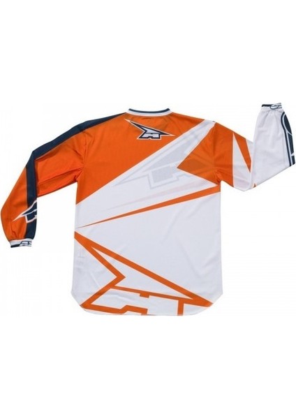 Axo - Motıon Tony Cairoli TC222 Motocross Jersey White-Orange-Blue L