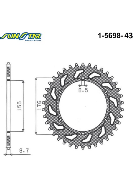Arka Dişli / Trıumph / Tıger Sport / 1050CC / (Dişli Sayısı : Orijinal-2) / 2014-2015-2016-2017-2018-2019-2020-2021 fiyatları