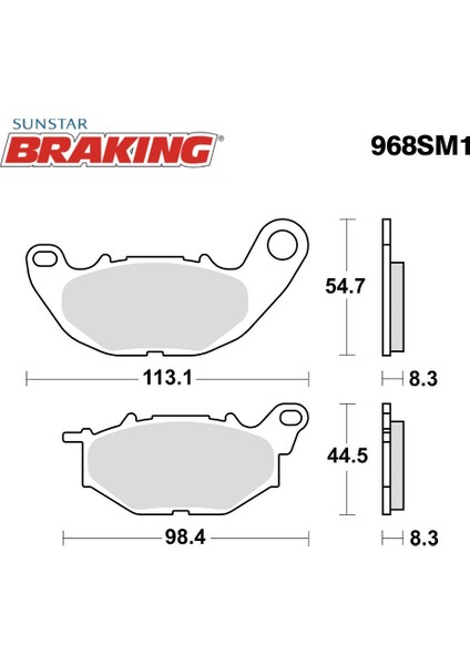 Yarı Metalik Ön Fren Balatası / Yamaha / Yzf R25 / 250CC / Ön / 2014-2015-2016-2017-2018-2019-2020-2021-2022