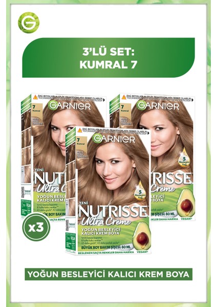 3'lü Nutrisse Ultra Creme - 7 Seti