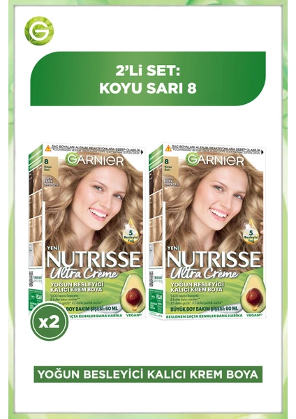 2'li Nutrisse Ultra Creme - 8 Seti