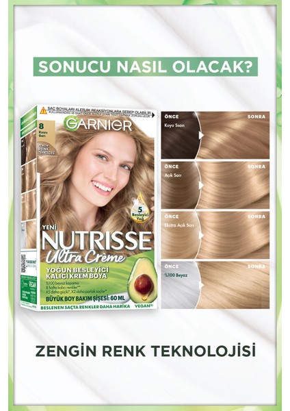 2'li Nutrisse Ultra Creme - 8 Seti