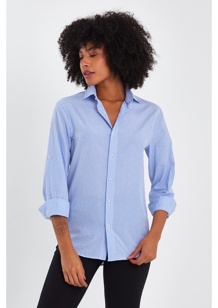 Çizgili Comfort Fit Gömlek (ERKK5903) fırsatları