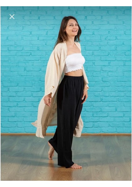 %100 Pamuk Beach-Plaj Yoga Meditasyon Kimono Kaftan