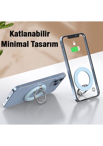 Ring Manyetik Magsafe Cep Telefonu Yüzük Tutucu ALL-36158