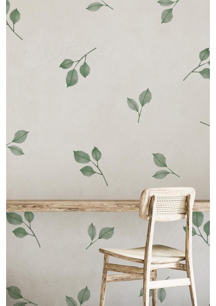 Bohem Şeffaf Yeşil Yapraklar Sticker Seti 40 Adet Cam Duvar Sticker Seti fiyatları