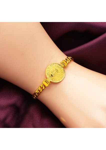 Gurmet Zincirli 14 Ayar Çeyrek Altınlı Bileklik fiyatları