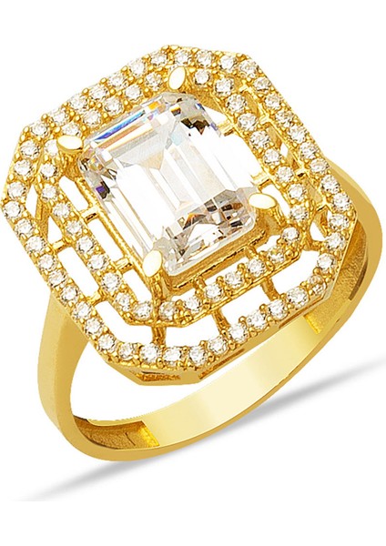 Baget Altın Yüzük 14 Ayar