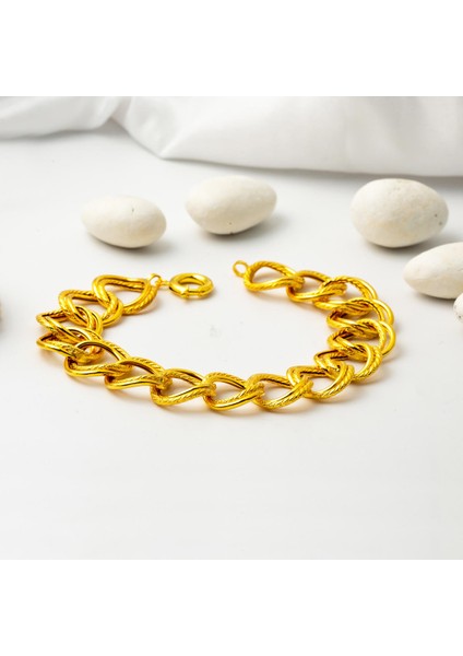 Burgu Halkalı Samanyolu Altın Bileklik 14 Ayar modelleri