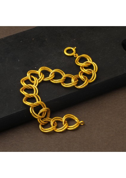 Burgu Halkalı Samanyolu Altın Bileklik 14 Ayar fırsatları