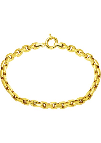14 Ayar Klasik Altın Zincir Bileklik