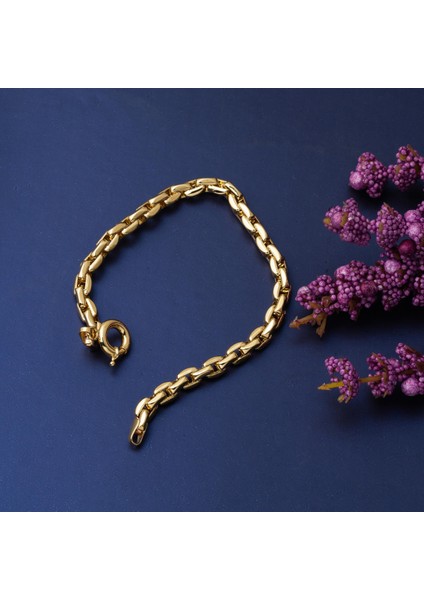 14 Ayar Klasik Altın Zincir Bileklik indirimleri