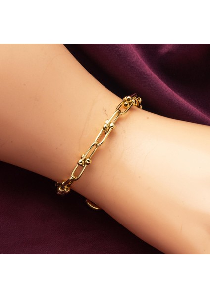 14 Ayar Tiffany Altın Bileklik