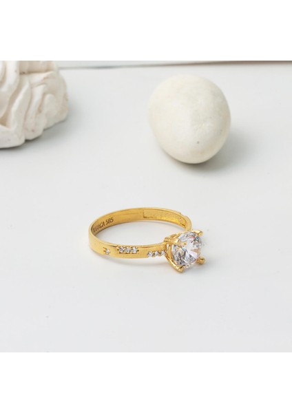 Tek Taş 14 Ayar Altın Yüzük modelleri