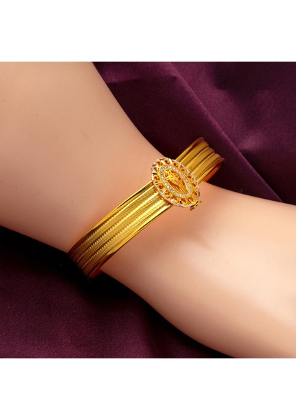 Tuğralı 3 Sıra Trabzon Hasır Kelepçe Altın Bilezik fiyatları