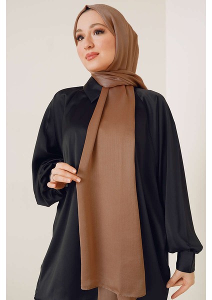 Abiye Janjan Parlak Saten Dokulu Tesettür Abiye Şifon Şal fiyatları