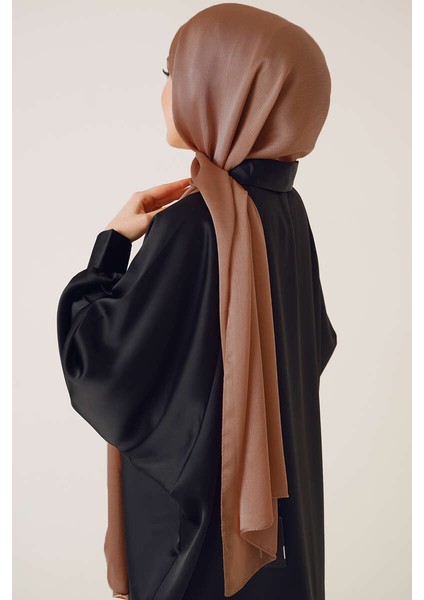 Abiye Janjan Parlak Saten Dokulu Tesettür Abiye Şifon Şal fırsatları