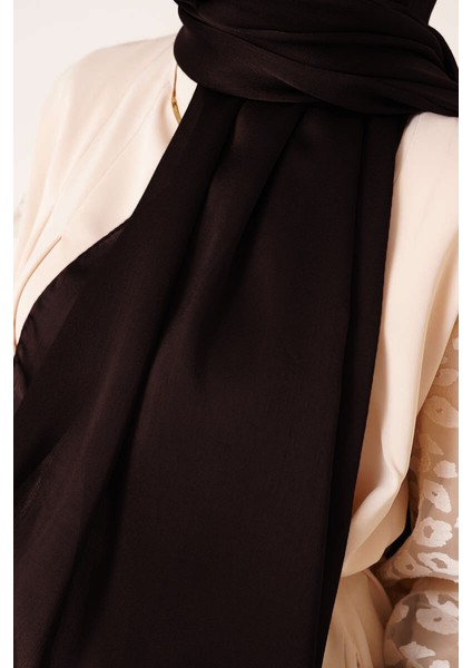 Abiye Janjan Parlak Saten Dokulu Tesettür Abiye Şifon Şal fırsatları