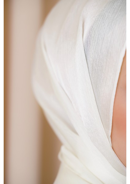 Abiye Janjan Parlak Saten Dokulu Tesettür Abiye Şifon Şal modelleri