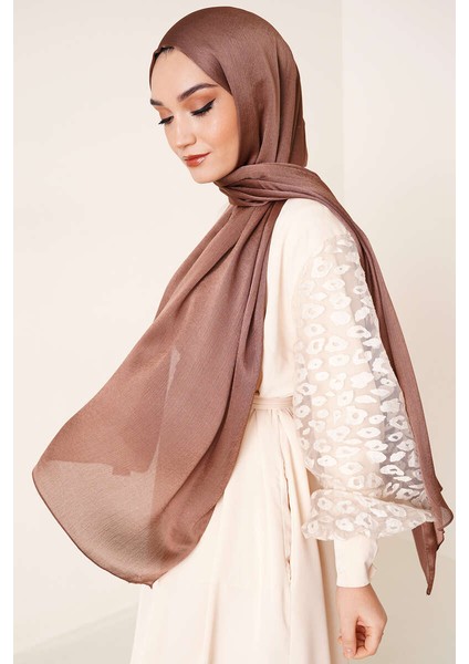 Abiye Janjan Parlak Saten Dokulu Tesettür Abiye Şifon Şal fiyatları