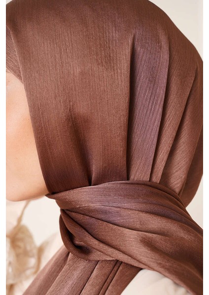 Abiye Janjan Parlak Saten Dokulu Tesettür Abiye Şifon Şal fırsatları