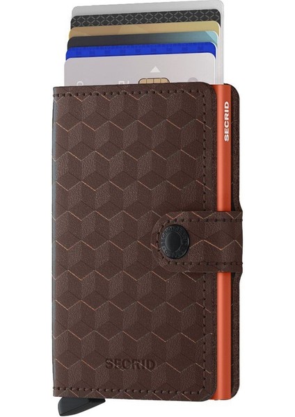 Miniwallet Optical Brown Orange;n/a - %100 Orjinal Avrupa Derisi Cüzdan