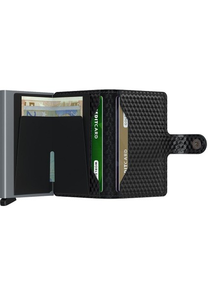 Miniwallet Cubic Black Titanium, N/a - %100 Orjinal Avrupa Derisi Cüzdan modelleri