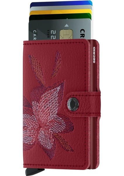 Miniwallet Stitch Magnolia Rosso, N/a - %100 Orjinal Avrupa Derisi Cüzdan