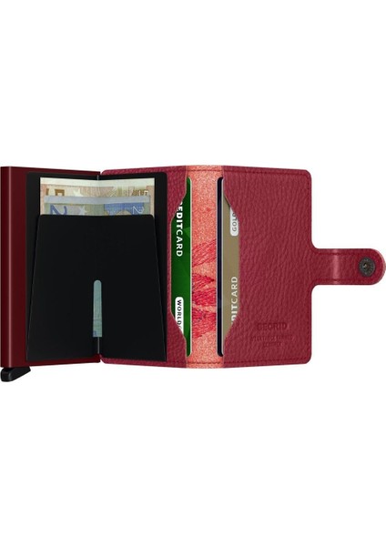 Miniwallet Stitch Magnolia Rosso, N/a - %100 Orjinal Avrupa Derisi Cüzdan