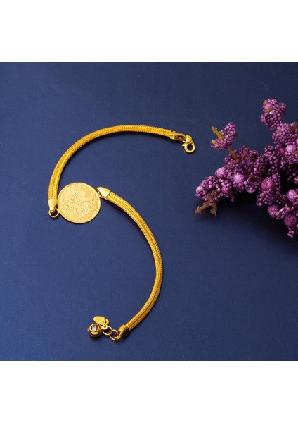 Yarım Reşat Altınlı 14 Ayar Örgü Zincir Bileklik indirimleri