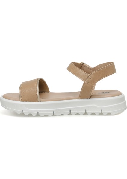 23S-056 3fx Taba Kadın Düz Sandalet