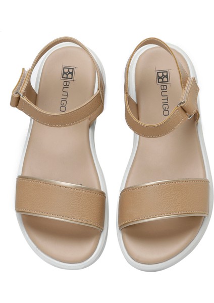 23S-056 3fx Taba Kadın Düz Sandalet