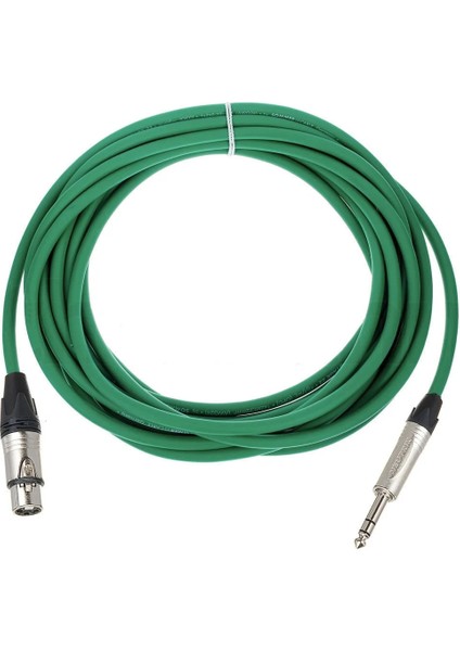 Neutrik Hoparlör Kablosu Stereo Jak - Dişi Xlr Yeşil - 6 Metre