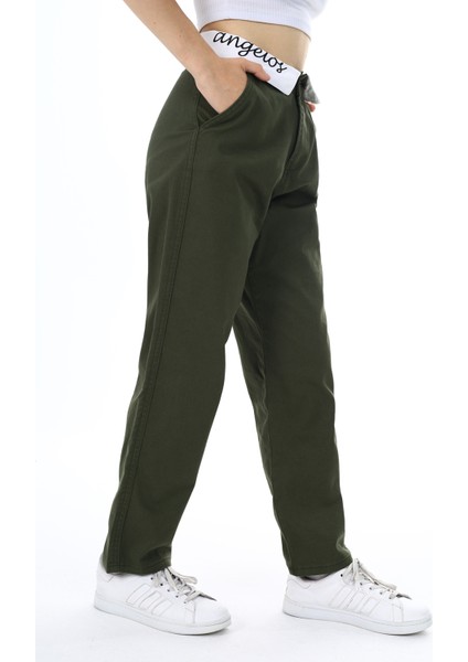 Kız Çocuk Bel Işlemeli Gabardin Pantolon 9-14 Yaş LX253