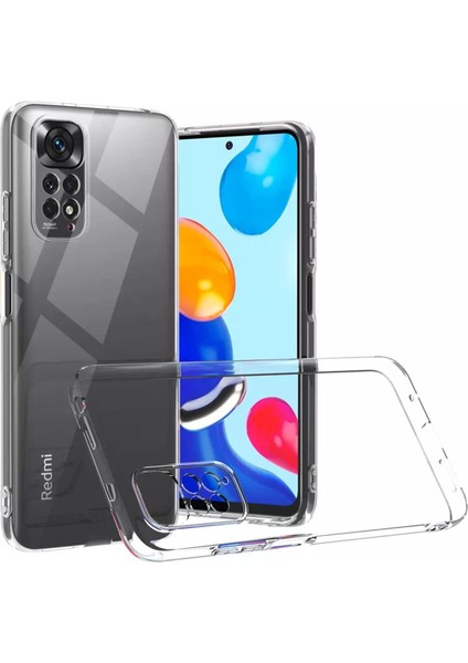 Xiaomi Redmi Note 11 Pro Kılıf Kamera Korumalı Silikon Şeffaf Arka Kapak