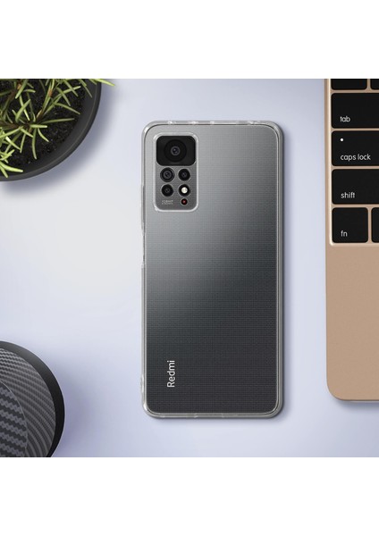 Xiaomi Redmi Note 11 Pro Kılıf Kamera Korumalı Silikon Şeffaf Arka Kapak