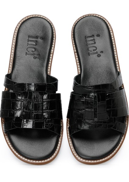 INCI LANES 3FX Siyah Kadın Düz Terlik fırsatları