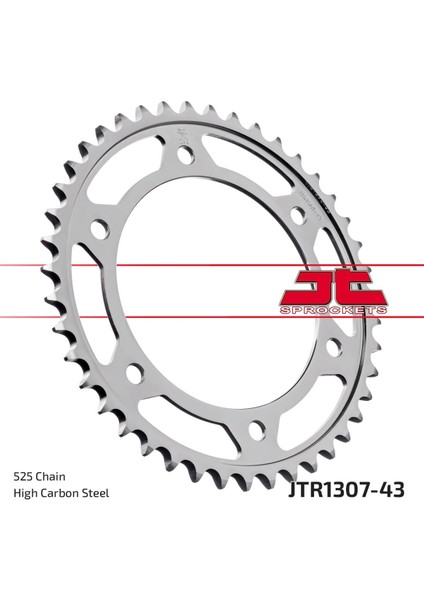 Arka Dişli / Honda / Cbr 600RR / 600CC / (Dişli Sayısı : Orijinal+2) / 2007-2008-2009-2010-2011-2012-2013-2014-2015-2016-2017-2018