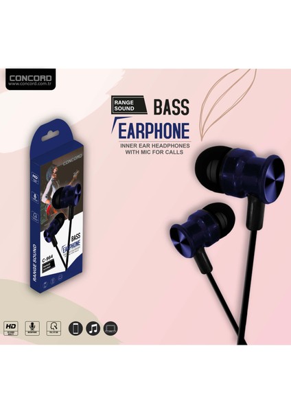 Nonni Renkli Kulak Içi Kulaklık Concord C-964