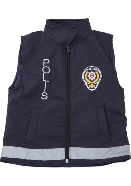 Çocuk Polis Yeleği 1-12 Yaş Polis Kıyafeti