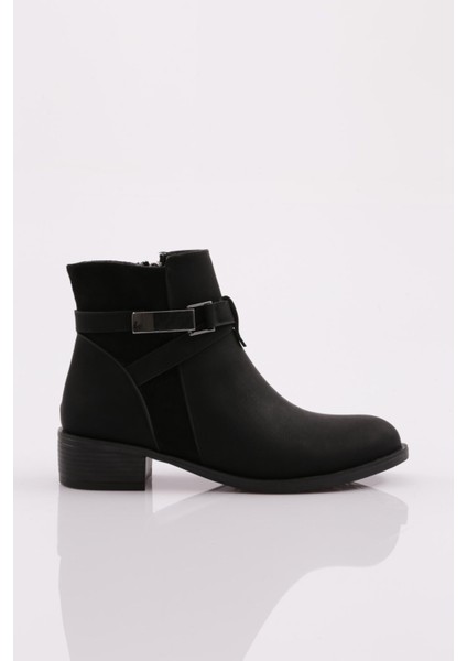 504-190-22K Çapraz Tokali Kadın Kisa Bot