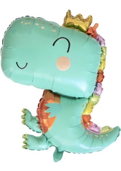 Dinozor Kral Taçlı Folyo Balon 69X90 cm