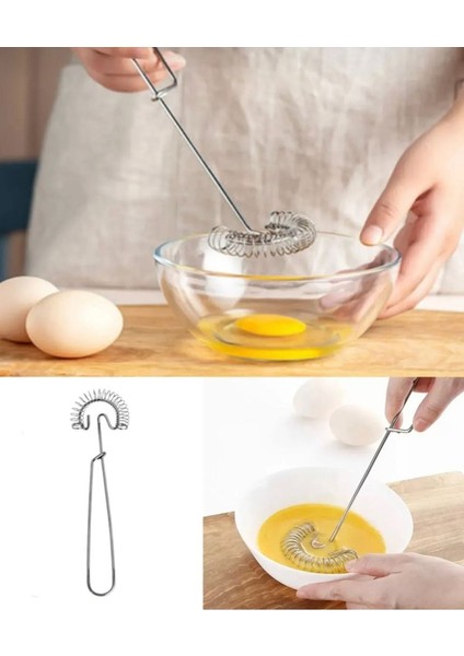 Ultra Pratik Spiral Çırpıcı, Sos Yumurta Çırpıcısı, Spiralli Omlet Çırpma Teli