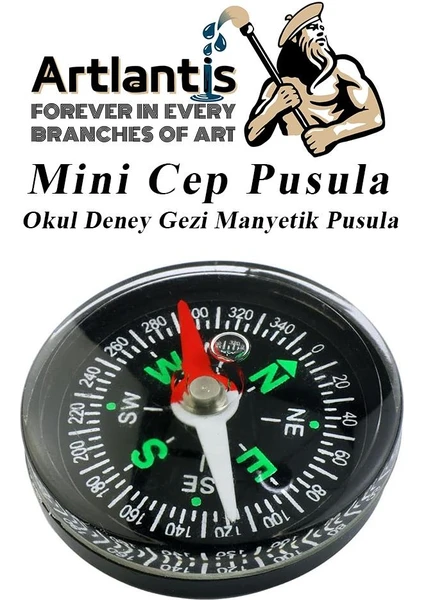 Mini Pusula 1 Adet Küçük Pusula Okul Deney Gezi Cep Pusulası Manyetik Pusula 7X30 mm Plastik Öğrenci