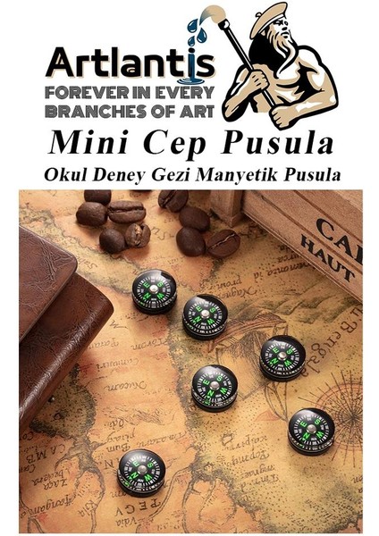 Mini Pusula 1 Adet Küçük Pusula Okul Deney Gezi Cep Pusulası Manyetik Pusula 7X30 mm Plastik Öğrenci